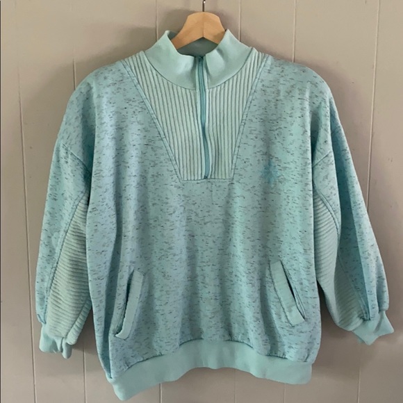 vintage quarter zip sweatshirt